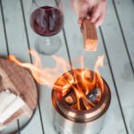 Brasero de table Volcano pour bois granulés – Acier inoxydable (Small) – Image 3