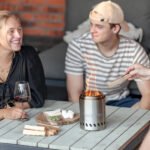 Brasero de table Volcano pour bois granulés – Acier inoxydable (Small) – Image 15