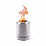 Brasero de table Volcano pour bois granulés – Acier inoxydable (Small)