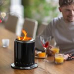 Brasero de table Volcano Medium – acier inoxydable noir – Image 2