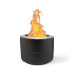 Brasero Volcano Extra Large – Acier inoxydable noir