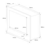 Cheminée électrique encastrable - 75,5 cm – Image 6