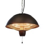 Chauffe-terrasse suspendu 600-1500W - Ø42 cm