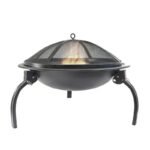 Brasero avec Grille et Couvercle en Maille