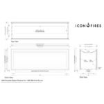 Icon Doublesided Slimline Firebox 1650 Noir – Image 3