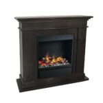 Cheminée à Vapeur d'Eau Noire Kos Fossile Stone – Image 2