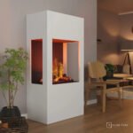 Cheminée hybride Böll – Blanc