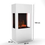 Cheminée hybride Böll – Blanc – Image 3