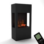 Cheminée hybride Böll – Noir – Image 2