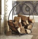 Porte-bûche circulaire pour cheminée – Image 2