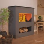 Cheminée à vapeur d’eau Brecht – Gris