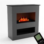 Cheminée à vapeur d’eau Brecht – Gris – Image 2