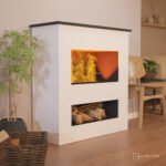 Cheminée à vapeur d’eau Brecht – Blanc