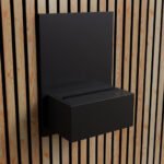 Brekke - Noir - Cheminée à vapeur d'eau murale – Image 7