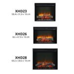 XHD Electric Firebox - Insert de cheminée électrique en plusieurs dimensions – Image 2