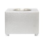 Cheminée bioéthanol de table cube en acier