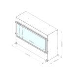 e-BoX 1000-450 I - Cheminée à vapeur d'eau