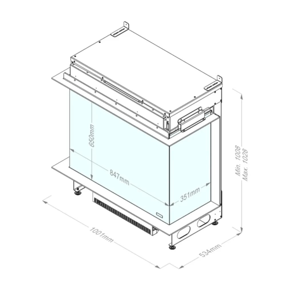 e-Matrix 800/650 III - Cheminée à vapeur d'eau – Image 3