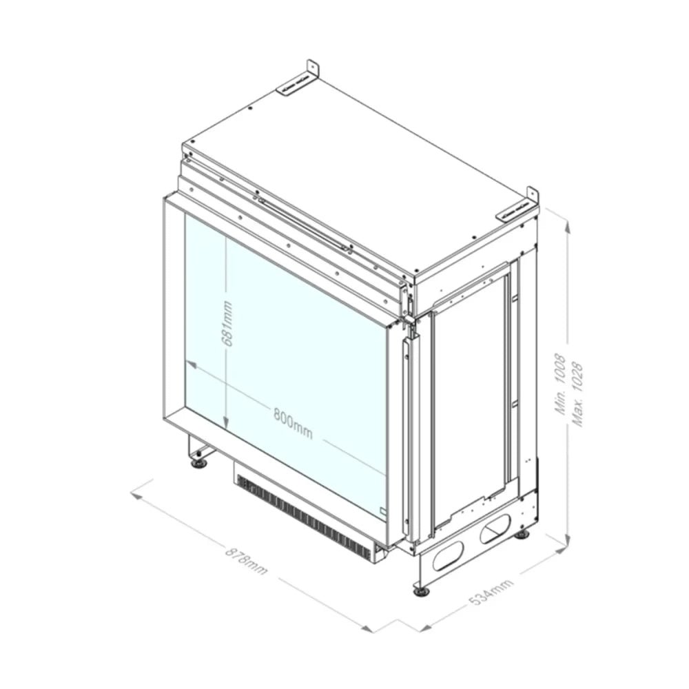 e-MatriX Mood 800-650 I - Cheminée à vapeur d'eau – Image 3