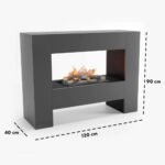 Cheminée hybride Fallada – Gris – Image 4