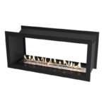 Icon Doublesided Slimline Firebox 1350 Noir