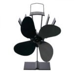 Description du produit : Ventilateur noir à chaleur – 4 lames en acier – Image 2