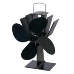 Description du produit : Ventilateur noir à chaleur – 4 lames en acier