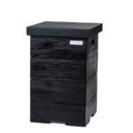 Rangement Bouteille de Gaz en Teck Noir