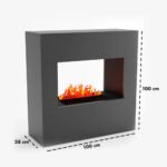 Cheminée à vapeur d’eau Goethe – Gris – Image 3