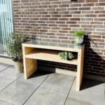 Caisson à grille avec de nouvelles larges roulettes - 100 cm avec plateau supérieur – Image 2