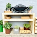 Caisson à grille avec de nouvelles larges roulettes - 100 cm avec plateau supérieur – Image 6
