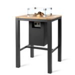 Table Bar Square avec Foyer au Gaz Intégré - Anthracite – Image 2