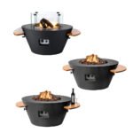 Foyer à Gaz Cocoon Table Cone - Noir – Image 4