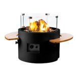 Cocoon Table Round Noir – Image 3