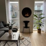 Cheminée au Bioéthanol Murale Ronde Blanche Delaware – Image 5