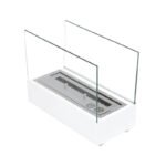 Cheminée bioéthanol de table en blanc – Image 4