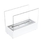 Cheminée bioéthanol de table en blanc – Image 2