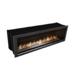 Icon Fires Slimline Firebox 1350 Acier Brossé – Image 2