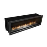 Icon Fires Slimline Firebox 1650 Acier Brossé