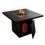 Cheminée à Gaz d'Extérieur avec Table Carrée – Image 2