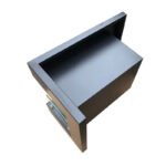 Cheminée d'angle en noir 50 cm - Droite – Image 2