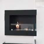 Cheminée d'angle en noir 50 cm - Droite – Image 4