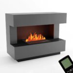 Cheminée à vapeur d’eau Kant – Gris – Image 2