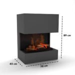 Cheminée à vapeur d’eau Kästner – Gris – Image 4