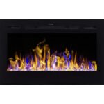 Cheminée électrique noire Merseyside – Image 4