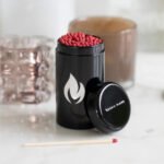 Support design pour allumettes – Noir – Image 2