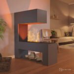 Cheminée à vapeur d’eau Mozart – Gris