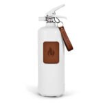 Extincteur Blanc 2 kg - Cuir foncé