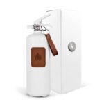 Extincteur Blanc 2 kg - Cuir foncé – Image 2