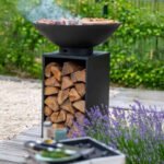 Brasero Onyx Ø60 avec grill et rangement pour bois – Image 9